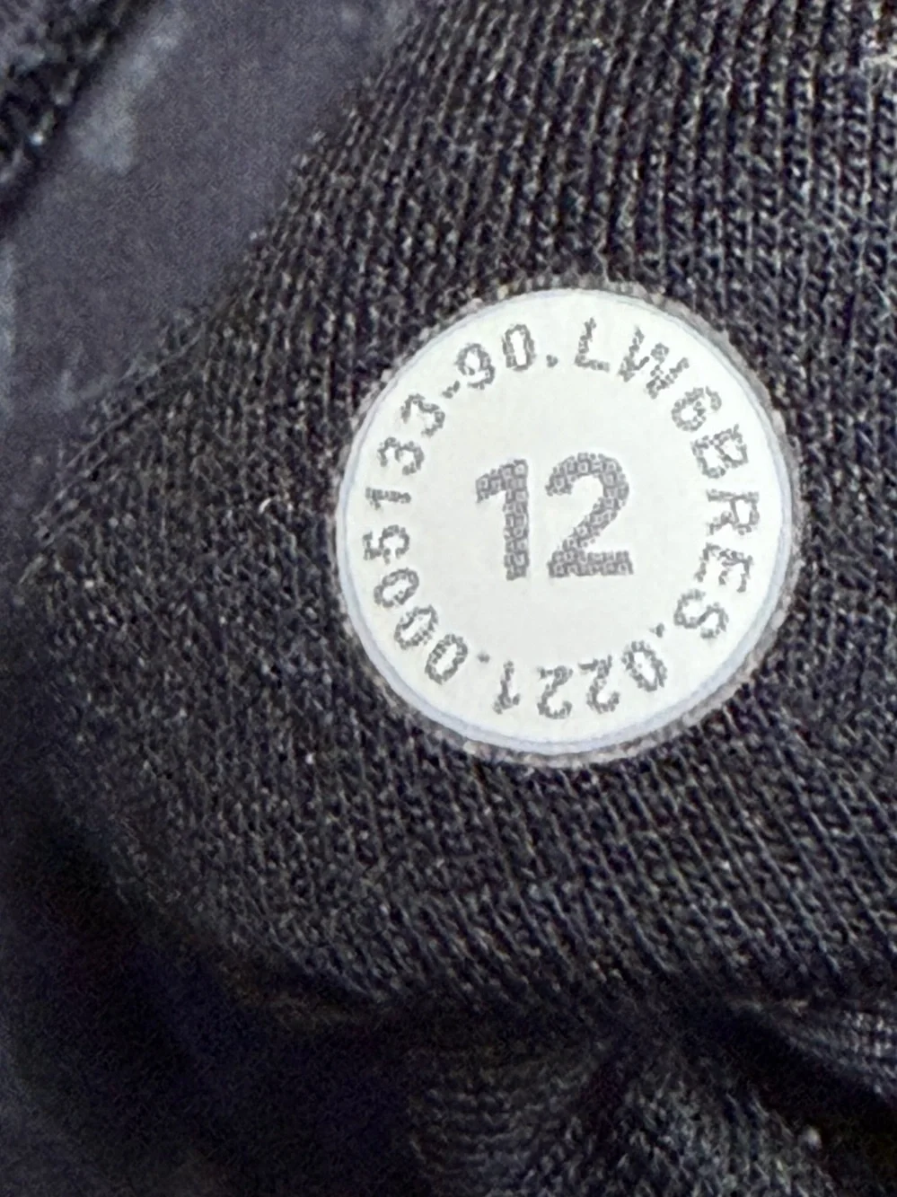 Lululemon Wunder Train High-Rise Crop 23" Women’s 12 Black Print Tight Leggings - Picture 12 of 12